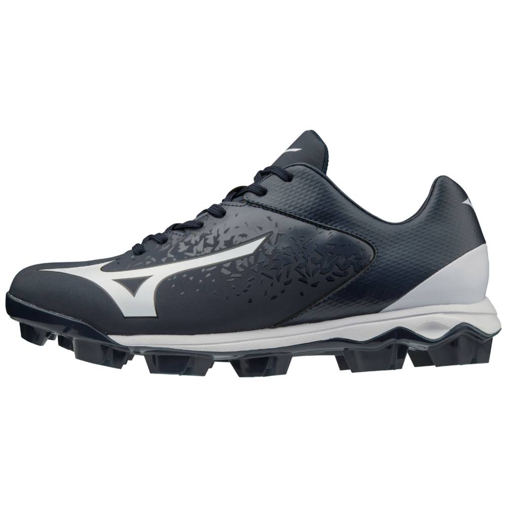 Mens Mizuno Select Nine TPU Low Molded Baseball Cleats Navy/White Philippines (UMNWZJ621)